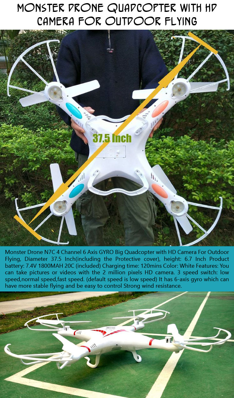 a monster drone quadcopter