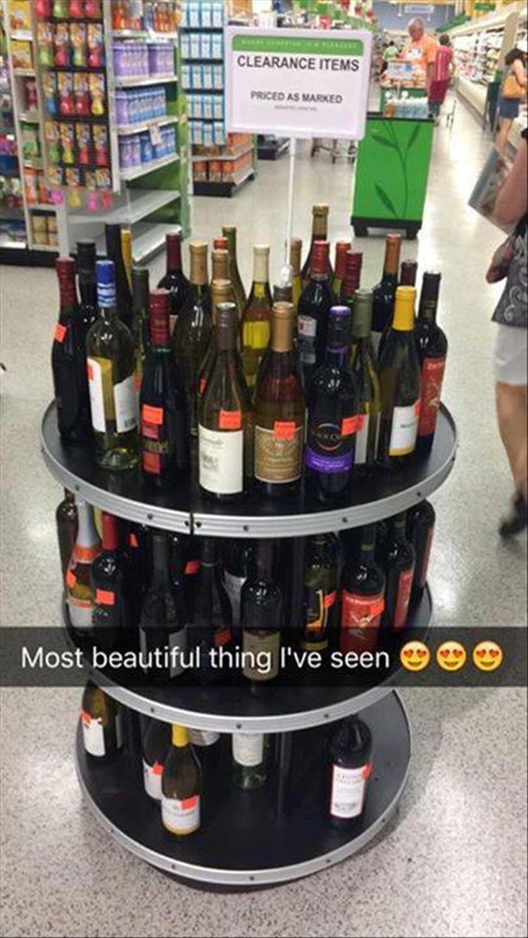 a wine on sale