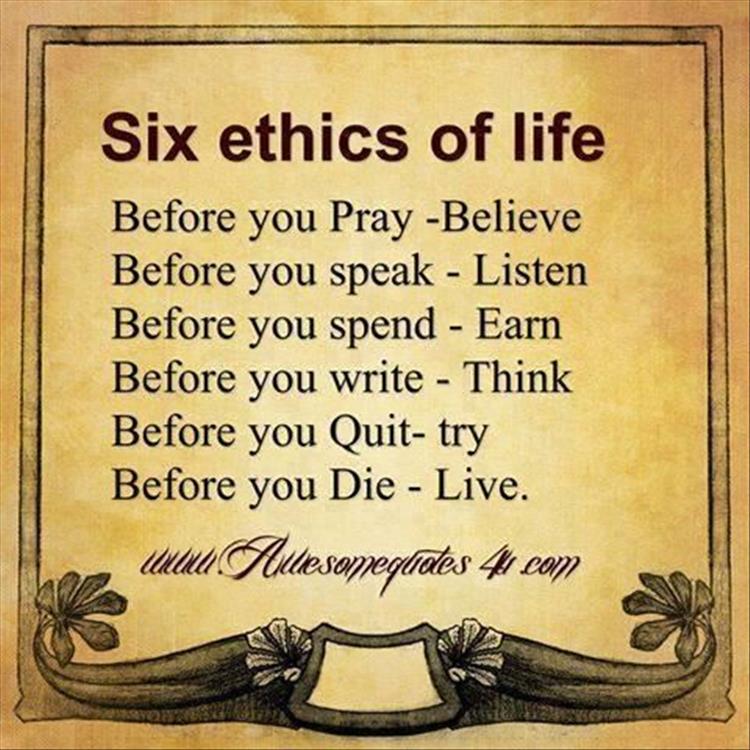 ethics of life