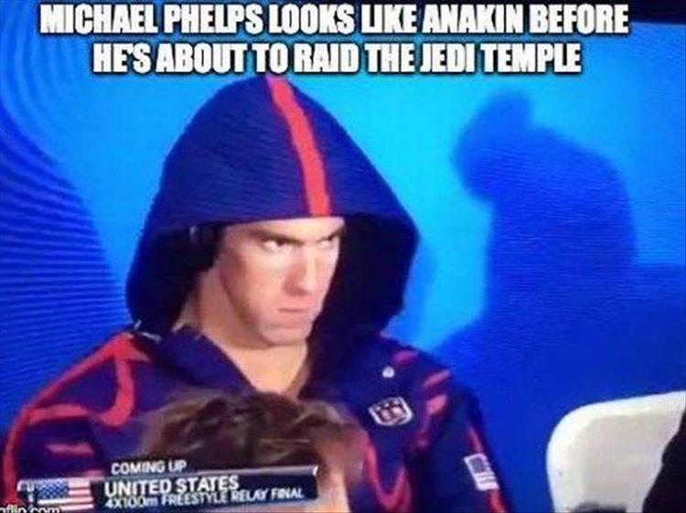 funny Michael Phelps meme