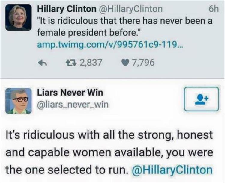 hillary clinton twitter quote
