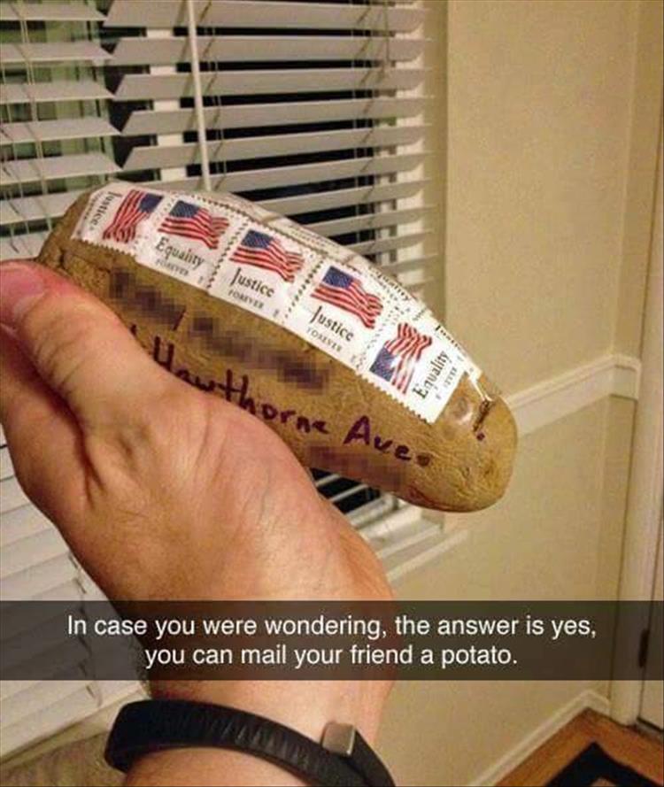 mail a potato