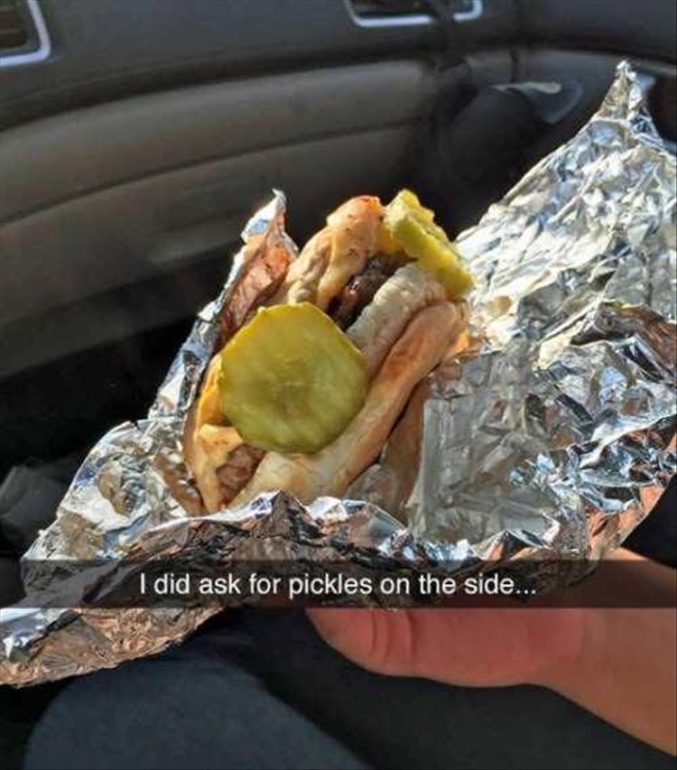 pickles on the side