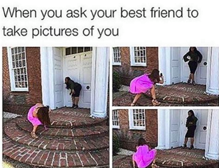 taking pics of your best friend