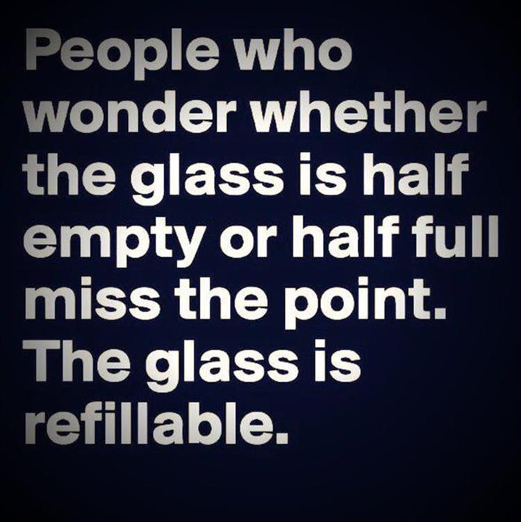 the glass is refillable