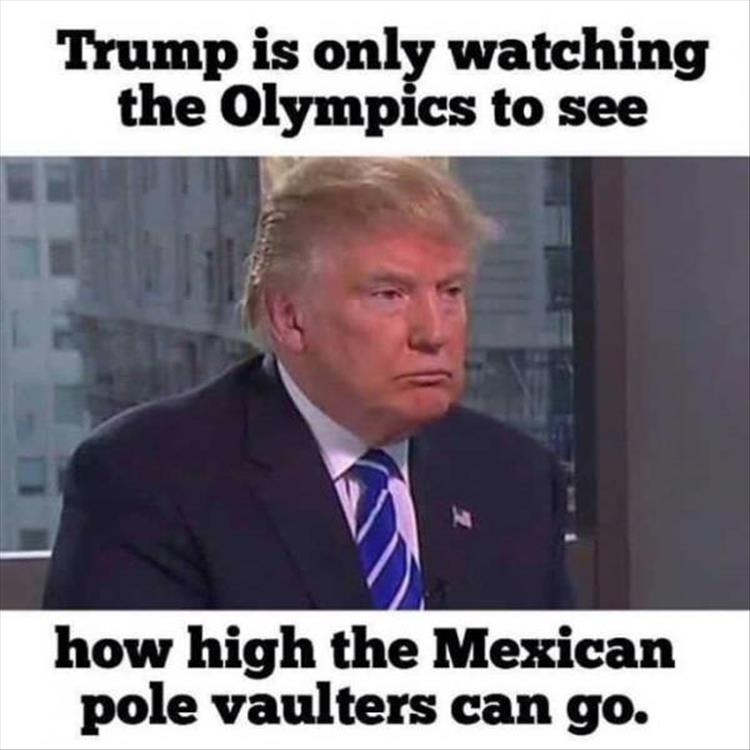 trump watching the olympics