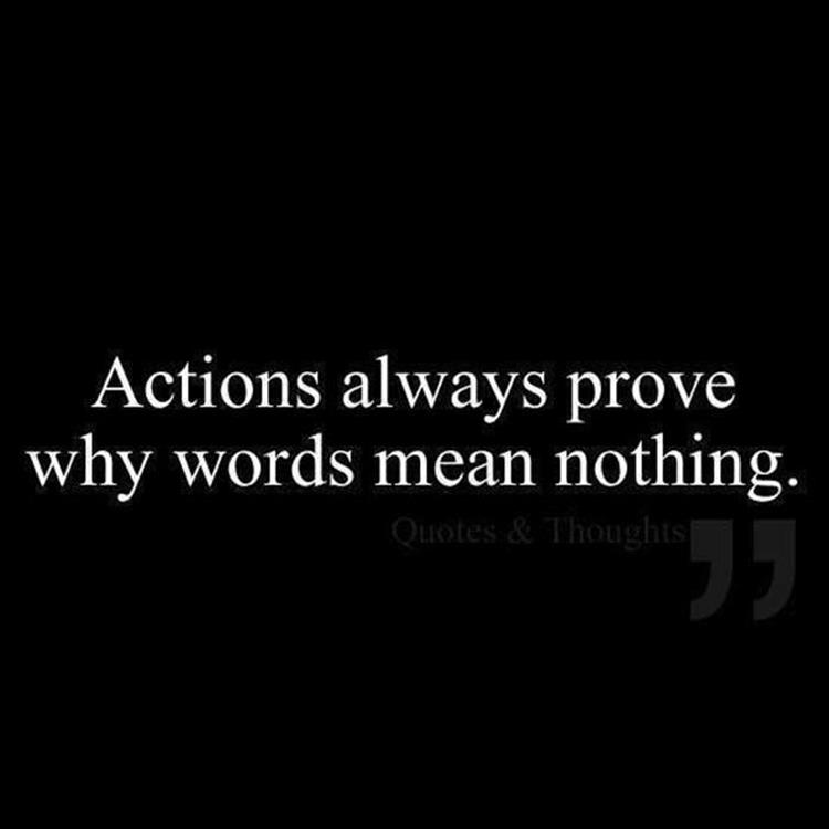 when action speaks louder than words