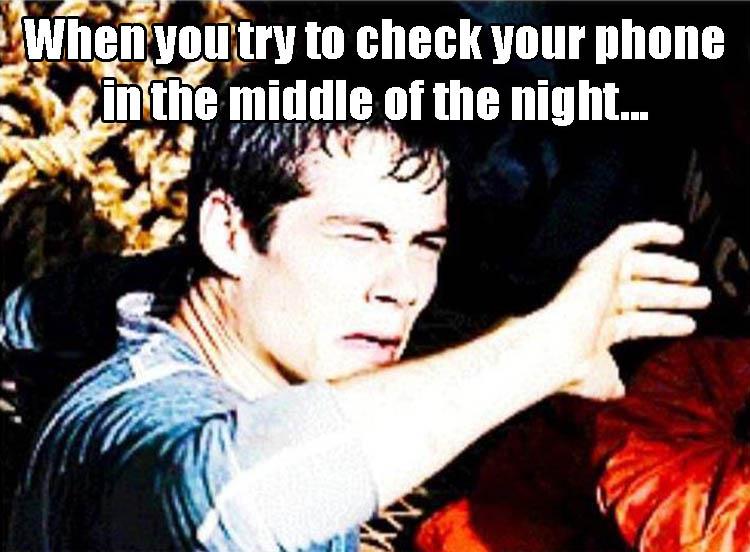 when you check your phone