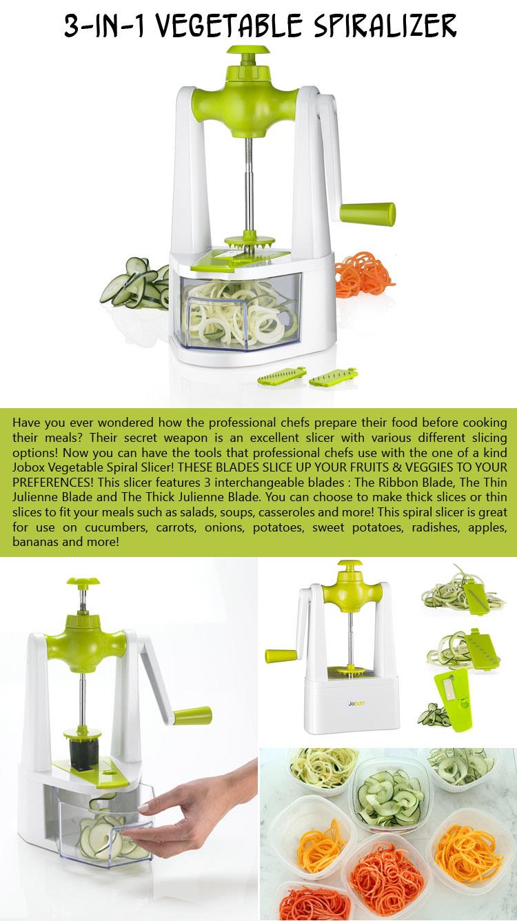 3-in-1 Vegetable Spiralizer