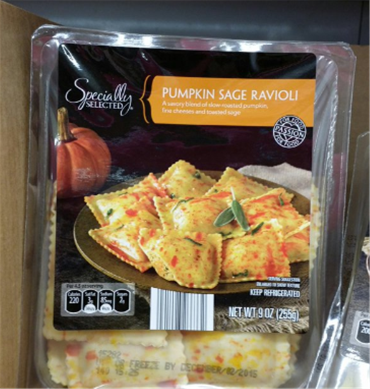 Pumpkin spice ravoli