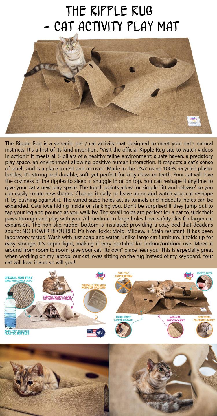 The Ripple Rug - Cat Activity Play Mat