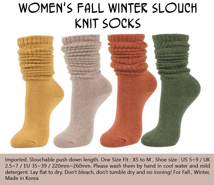 womens-fall-winter-slouch-knit-socks