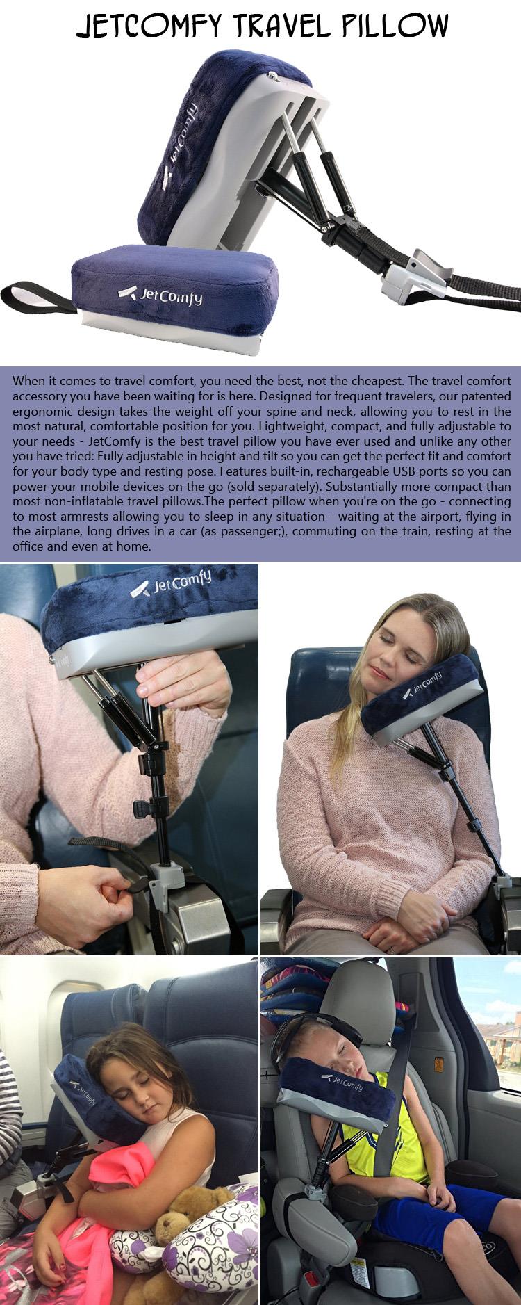 a JetComfy Travel Pillow