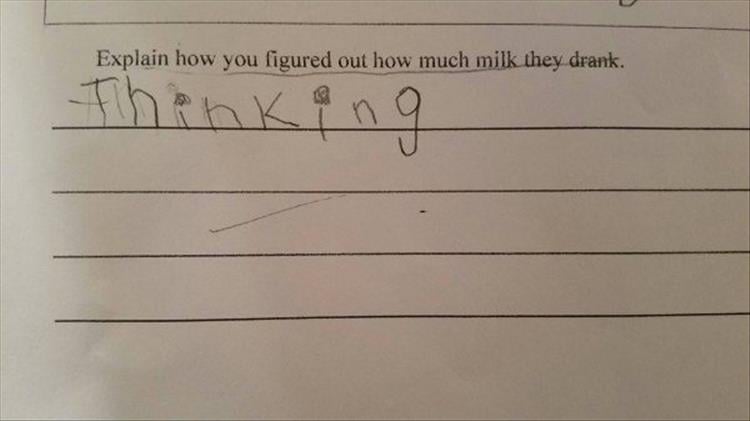 funny kid homework