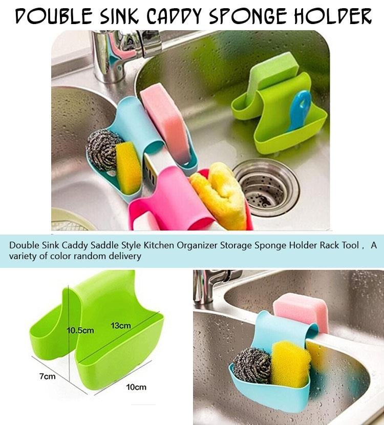 double-sink-caddy-sponge-holder