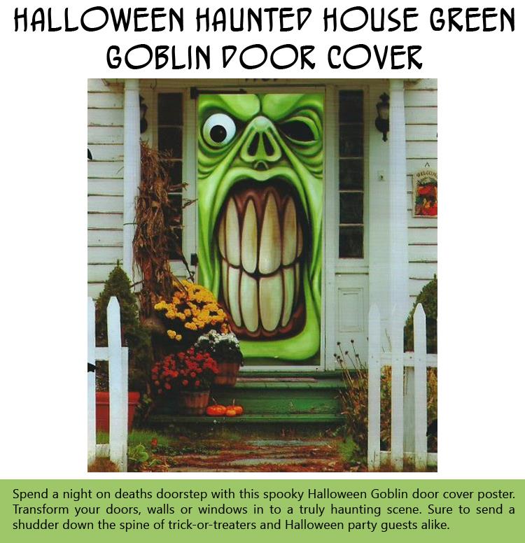 halloween-haunted-house-green-goblin-door-cover