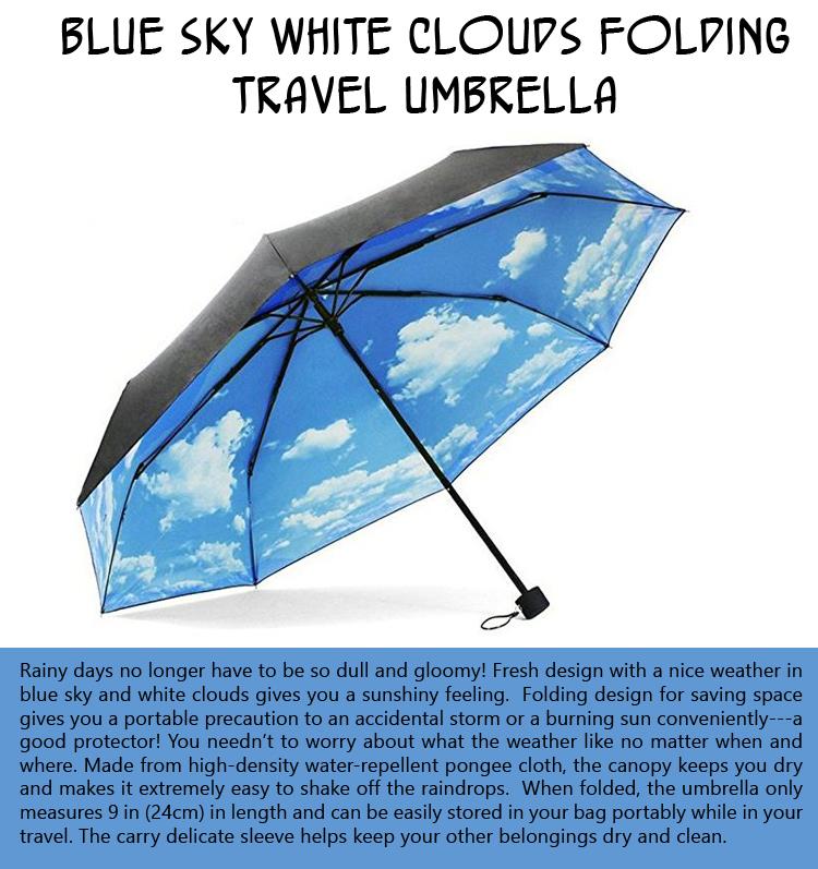 blue-sky-white-clouds-folding-travel-umbrella