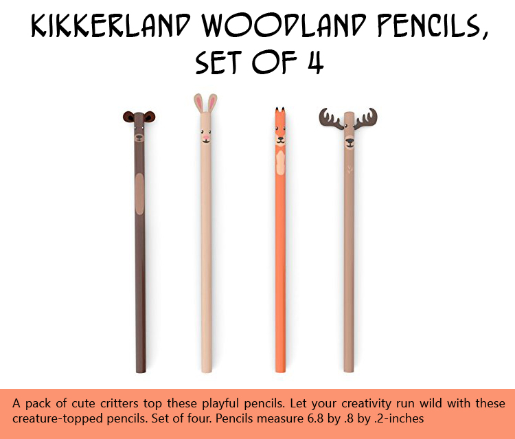 kikkerland-woodland-pencils