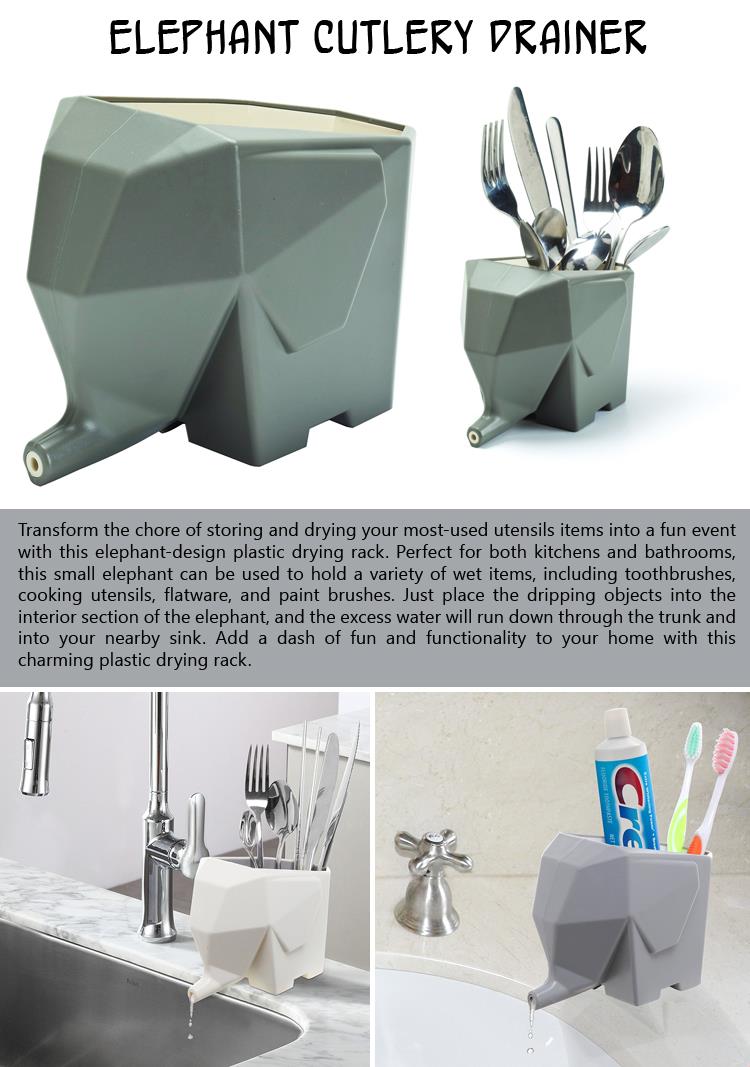 Elephant Cutlery Drainer