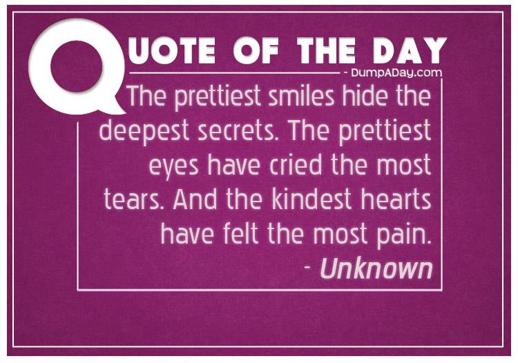 The prettiest smiles hide the deepest secrets