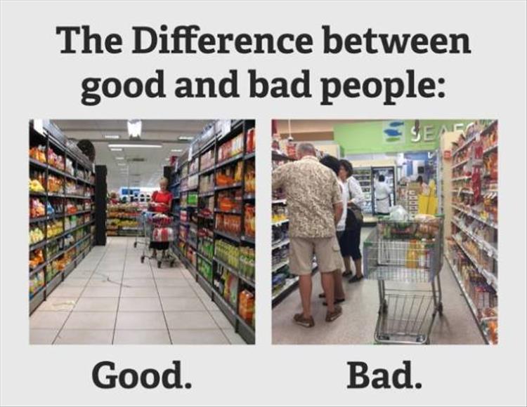 the difference between good and bad people