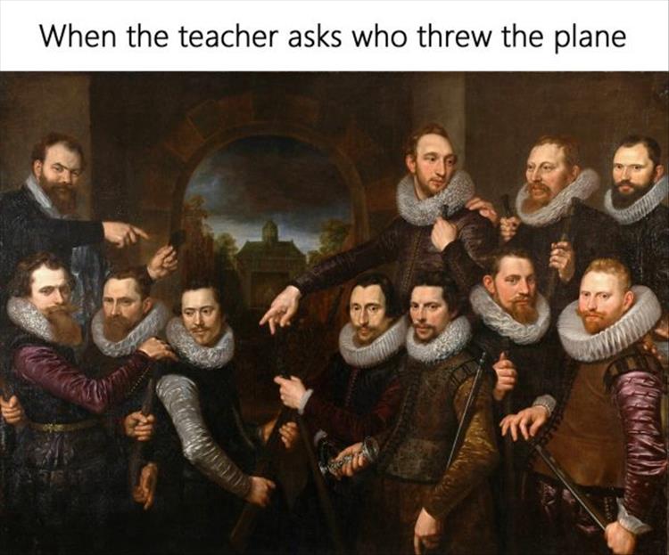 who threw it teacher
