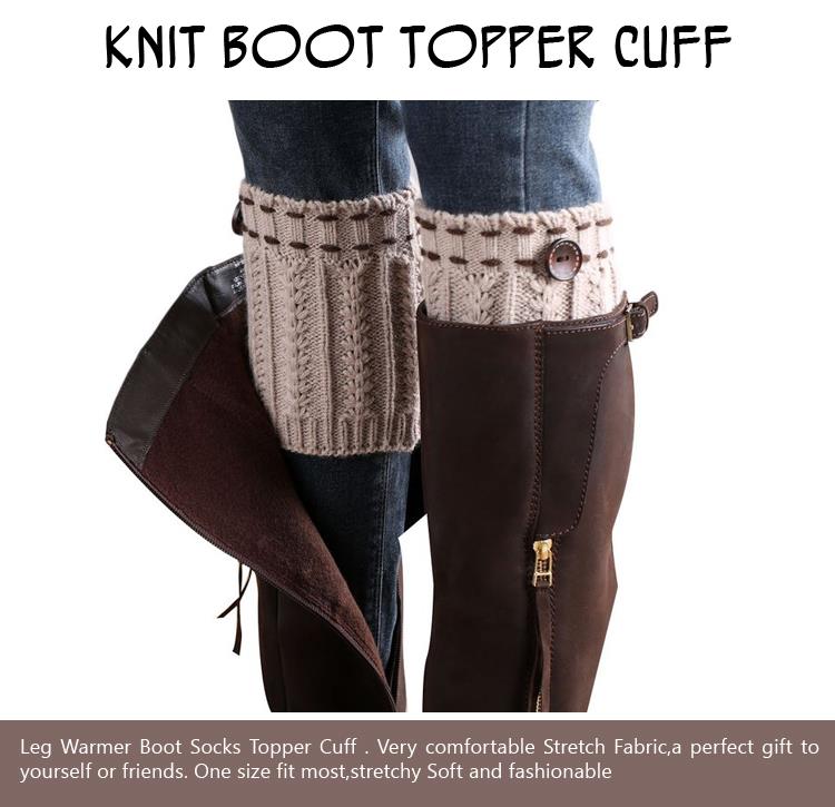 Knit Boot Topper Cuff