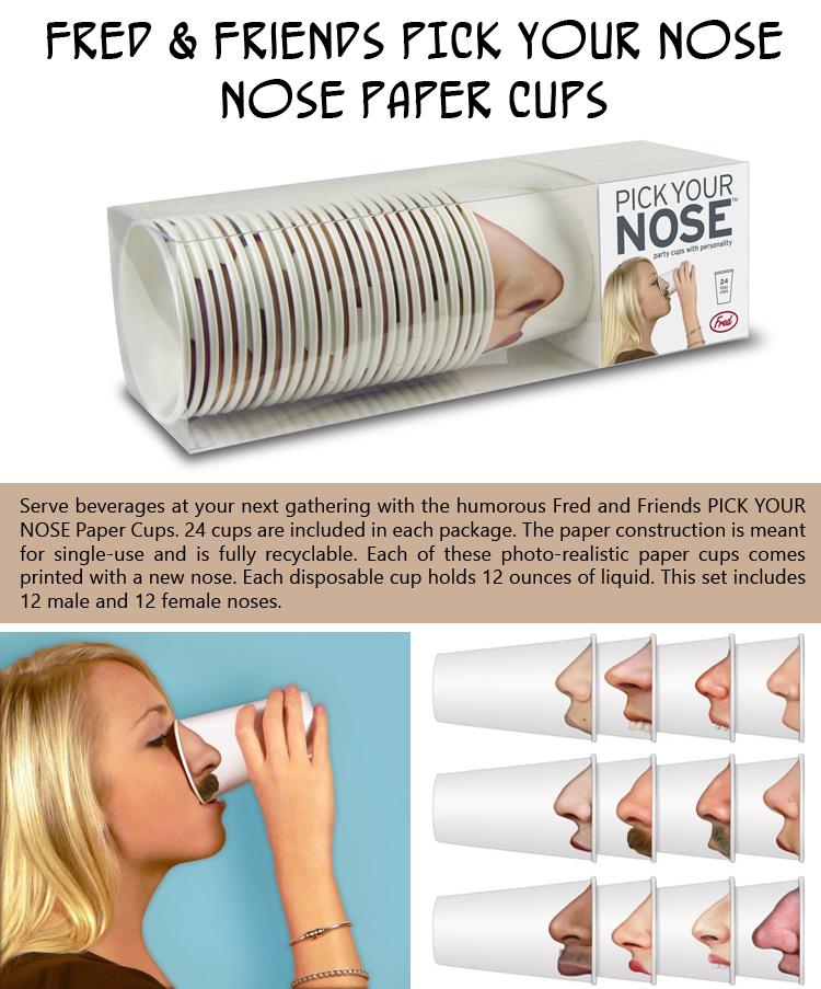 PICK YOUR NOSE Nose Paper Cups