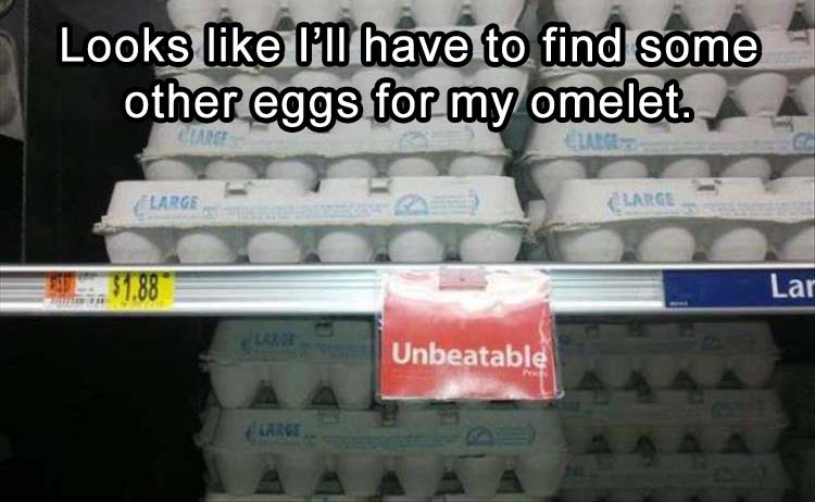 looks like I'll have to go find other eggs for my scrambled eggs