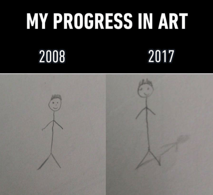 my progress in art