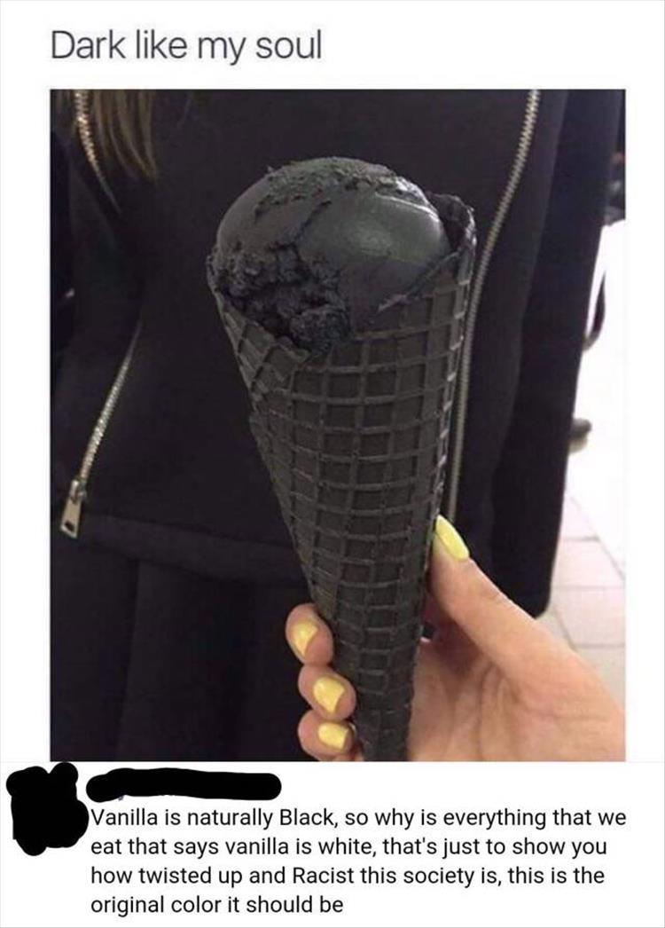 really black ice cream