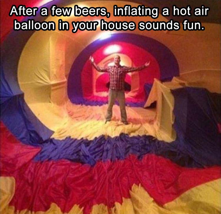 the hot air balloon