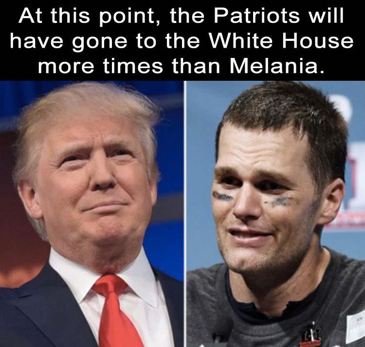 the patriots going to the white house