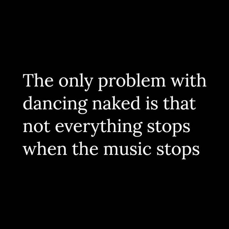 the problem with dancing naked