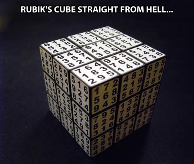 rubik's cube from hell - Dump A Day